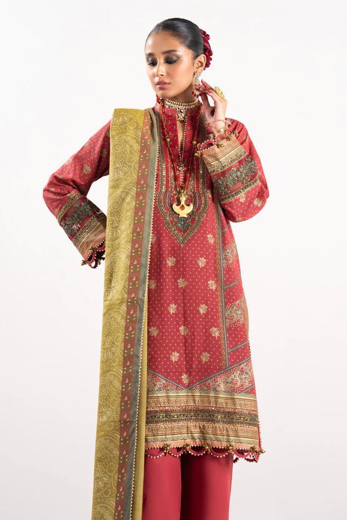 Alkaram | Festive Collection | FC-W-19G-23-3-Red - Khanumjan  Pakistani Clothes and Designer Dresses in UK, USA 