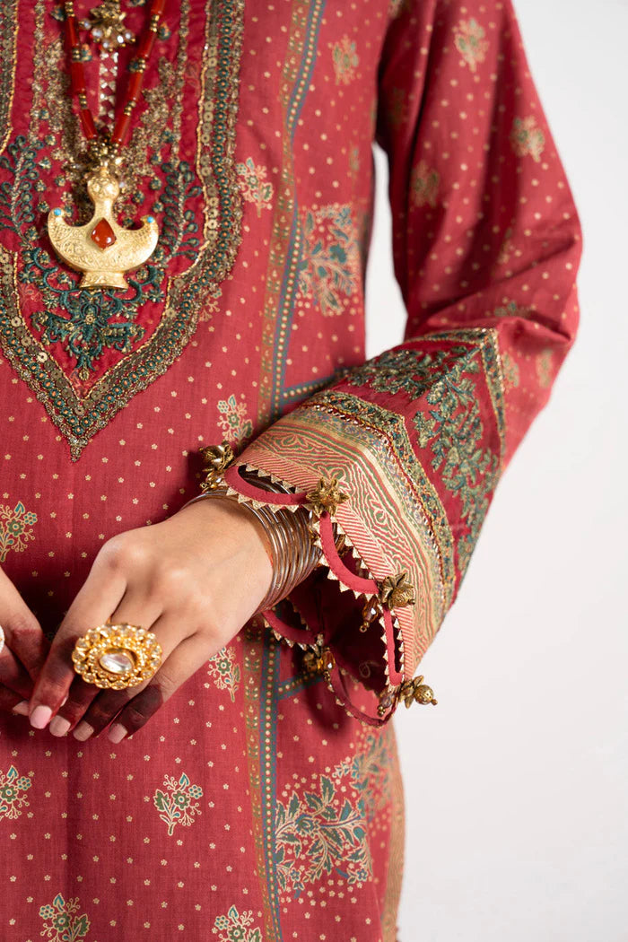 Alkaram | Festive Collection | FC-W-19G-23-3-Red - Khanumjan  Pakistani Clothes and Designer Dresses in UK, USA 