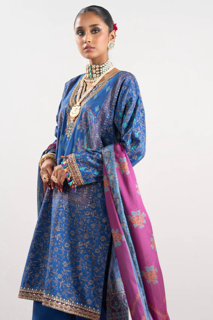 Alkaram | Festive Collection | FC-W-22H-23-3-Royal Blue - Khanumjan  Pakistani Clothes and Designer Dresses in UK, USA 