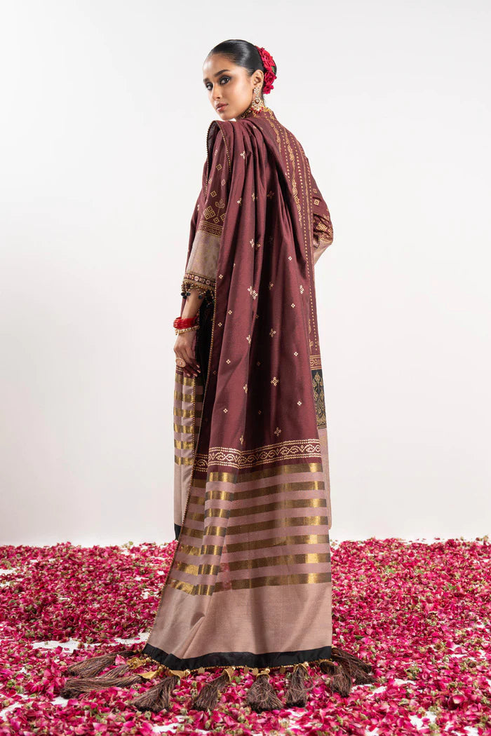 Alkaram | Festive Collection | FC-W-24I-23-3-Maroon Red - Khanumjan  Pakistani Clothes and Designer Dresses in UK, USA 