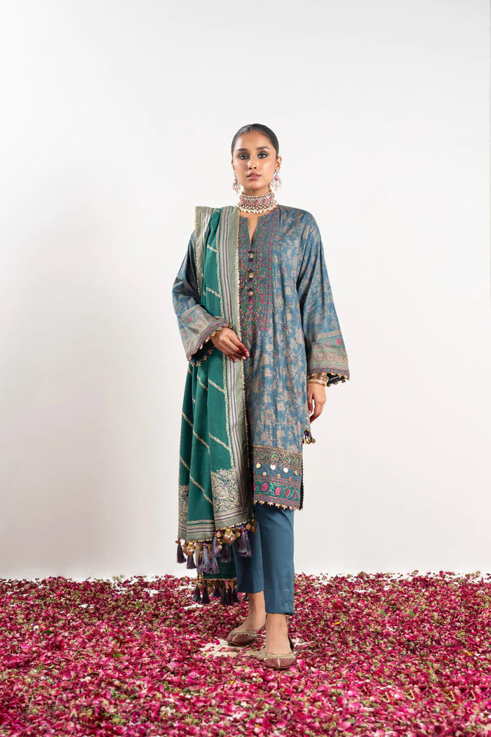 Alkaram | Festive Collection | FC-W-28K-23-3-Bluish Grey - Khanumjan  Pakistani Clothes and Designer Dresses in UK, USA 