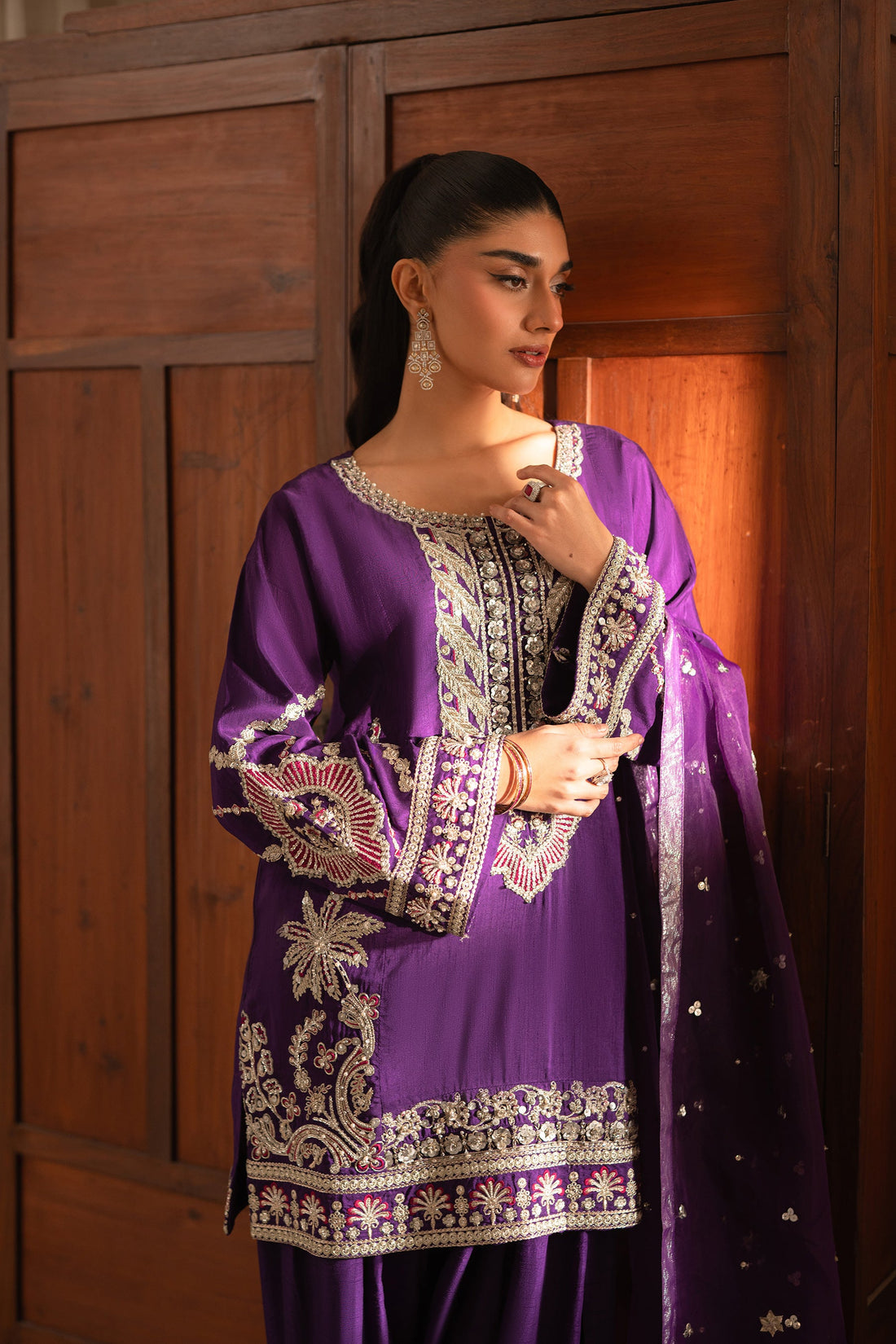 Ammara Khan | Ronaq Luxury Formals | Luxe Kurta Shalwar Set (D-08)