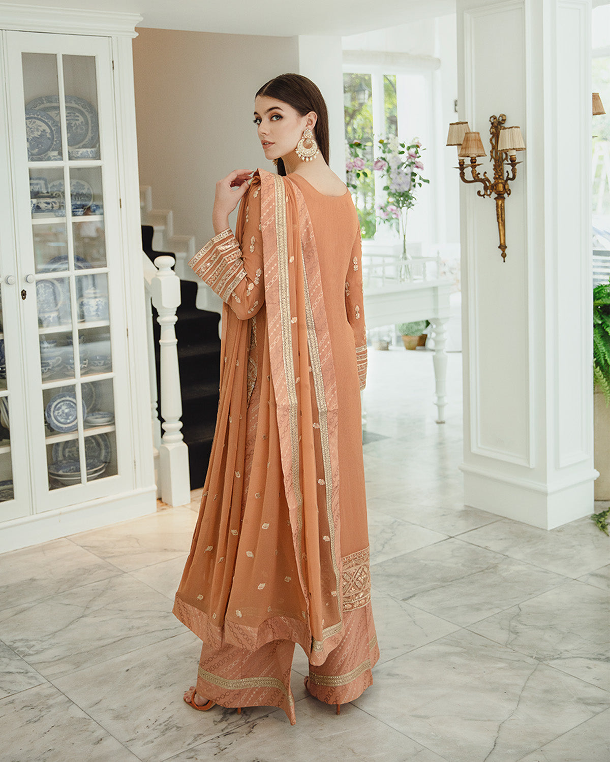 Maryum n Maria | Freesia Ariya Formals |  SW23-505 - Rosy Brown - Parisa - Khanumjan  Pakistani Clothes and Designer Dresses in UK, USA 