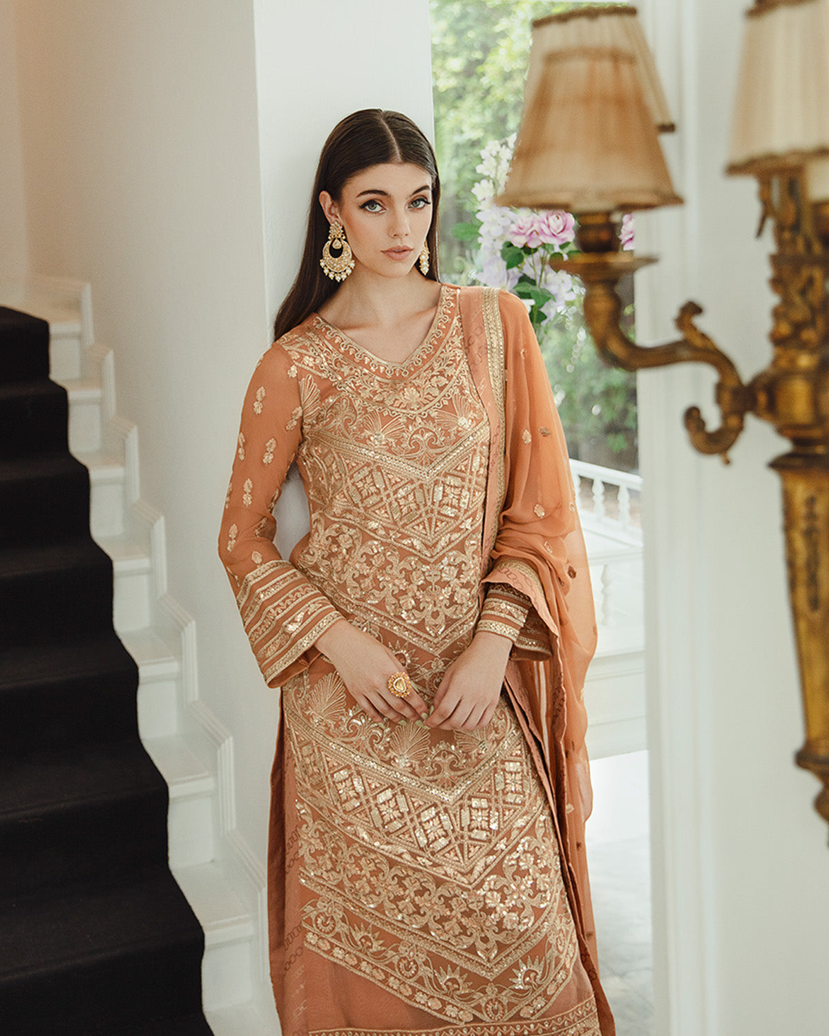 Maryum n Maria | Freesia Ariya Formals |  SW23-505 - Rosy Brown - Parisa - Khanumjan  Pakistani Clothes and Designer Dresses in UK, USA 