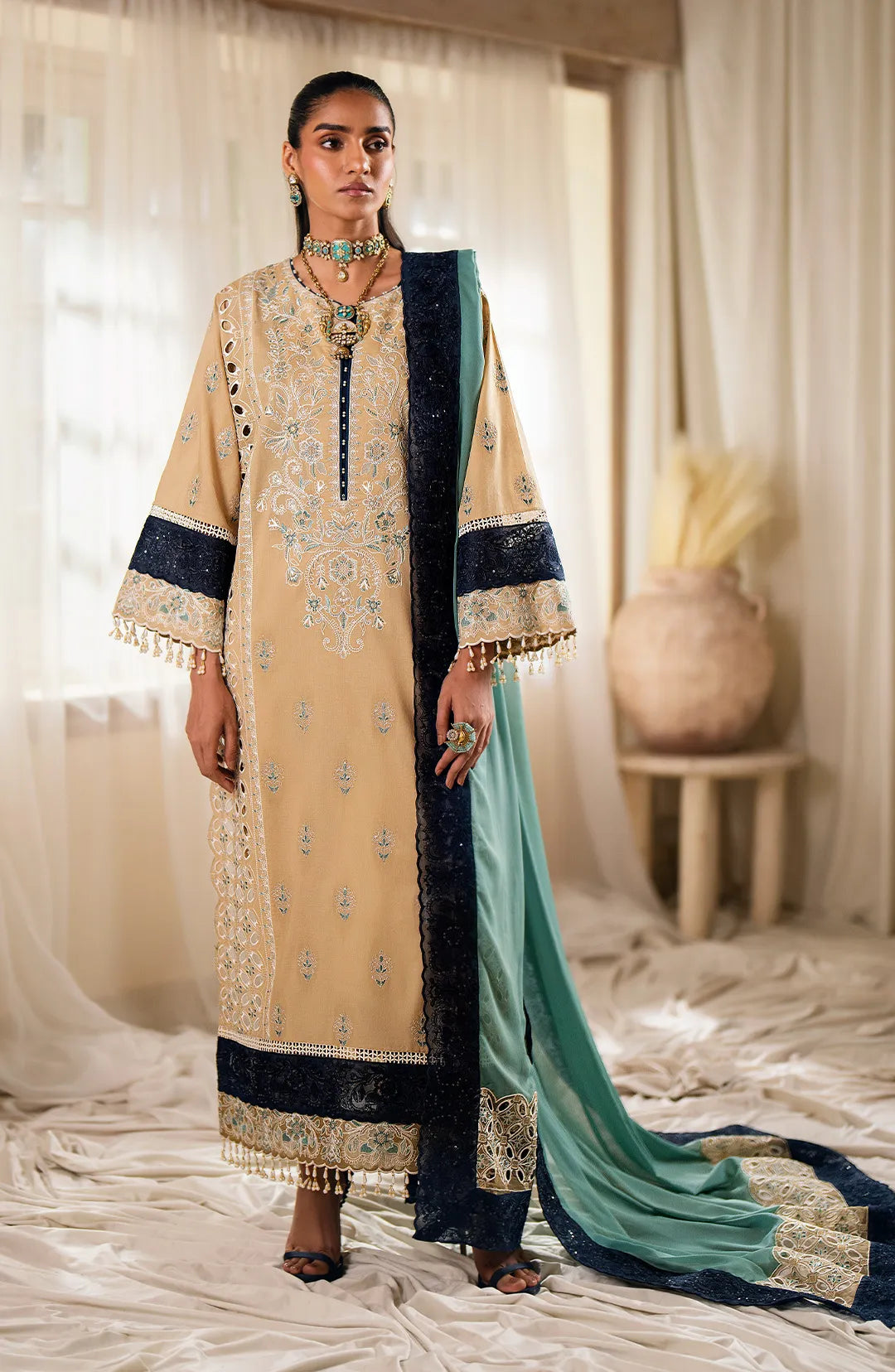 Maryum  N Maria | Eid ul Azha Luxury Lawn | AUSET - MS24-623 - Khanumjan  Pakistani Clothes and Designer Dresses in UK, USA 