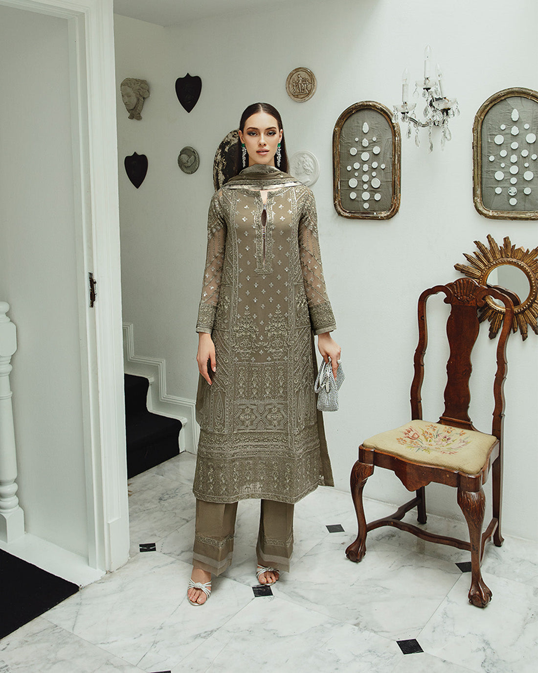 Maryum n Maria | Freesia Ariya Formals | SW23-504 - Umber - Zarin - Khanumjan  Pakistani Clothes and Designer Dresses in UK, USA 