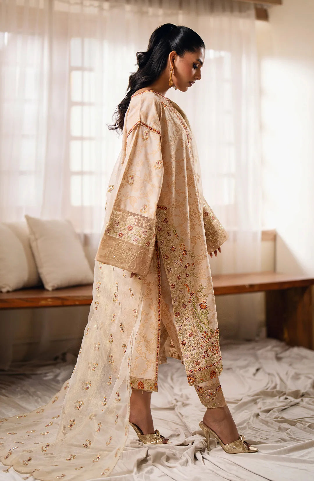 Maryum  N Maria | Eid ul Azha Luxury Lawn | ESHE - MS24-624 - Khanumjan  Pakistani Clothes and Designer Dresses in UK, USA 