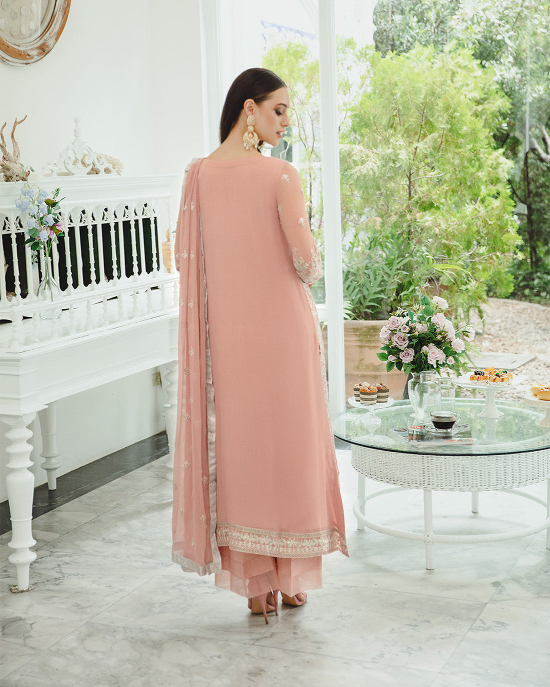 Maryum n Maria | Freesia Ariya Formals | SW23-503 - Pink Nude - Negar - Khanumjan  Pakistani Clothes and Designer Dresses in UK, USA 