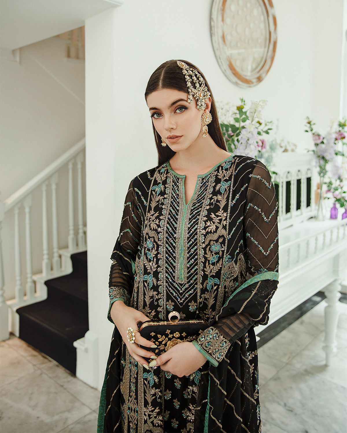 Maryum n Maria | Freesia Ariya Formals |  SW23-507 - Black - Iman - Khanumjan  Pakistani Clothes and Designer Dresses in UK, USA 