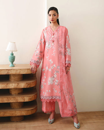 Roheenaz | Eclat Garden Printed Lawn | Azalea Grace