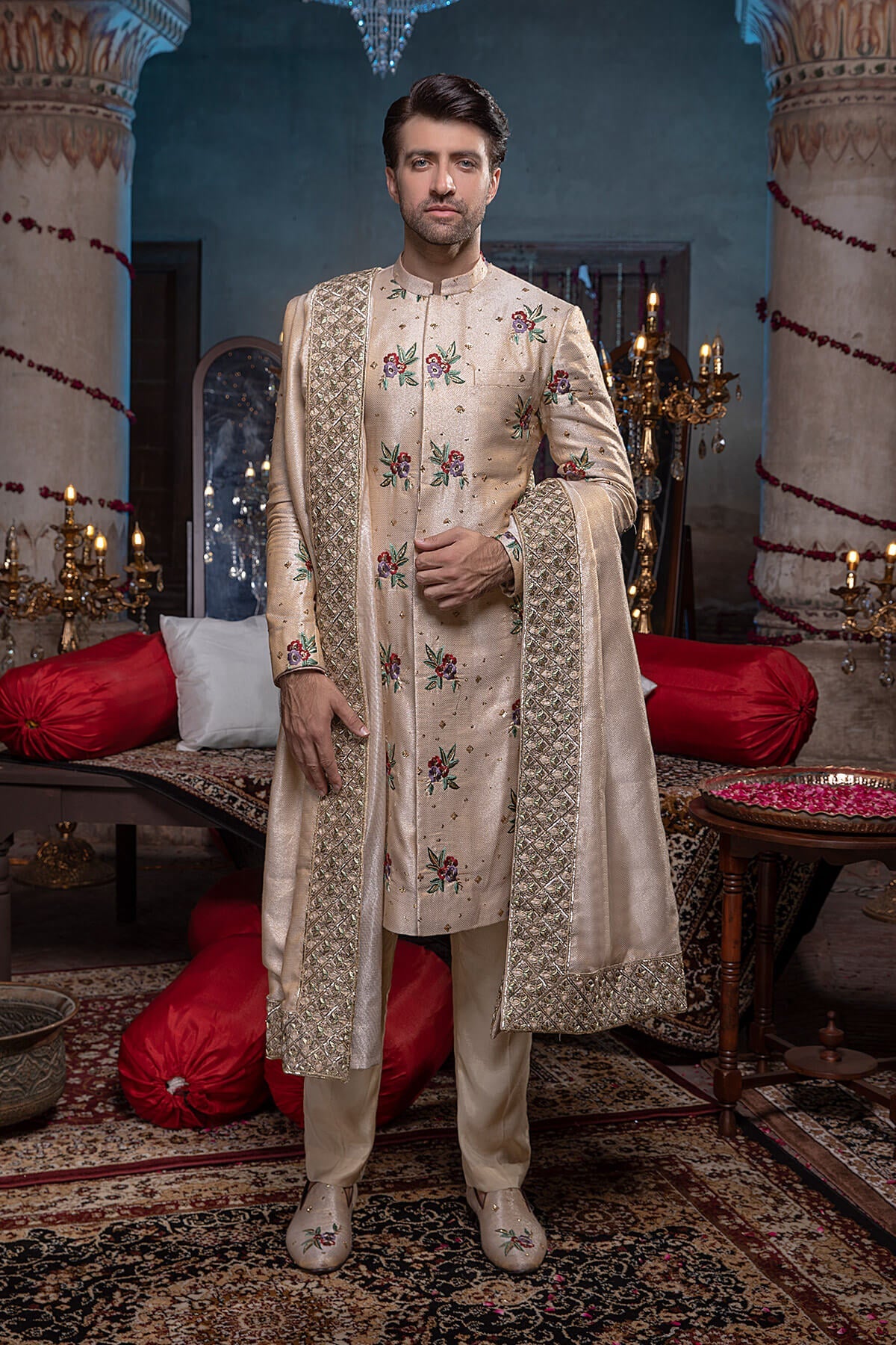 Pakistani Menswear | Mina Kashif | Sherwani D-20