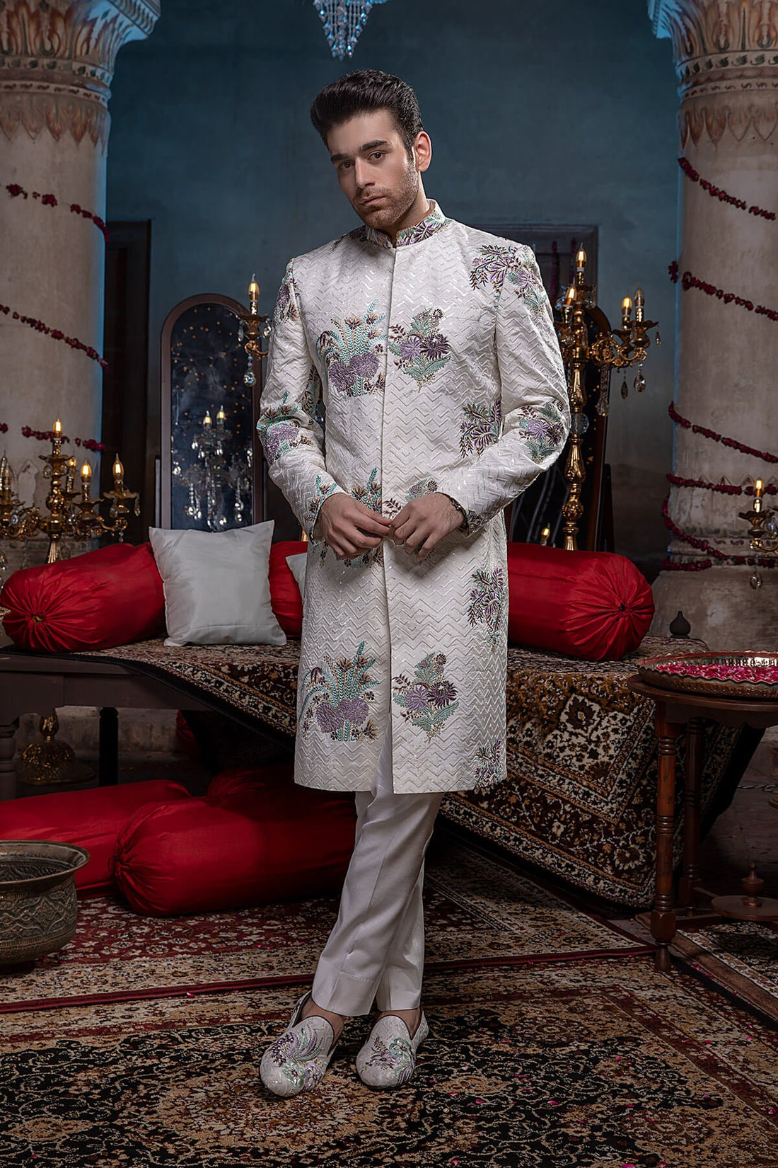 Pakistani Menswear | Mina Kashif | Sherwani D-10