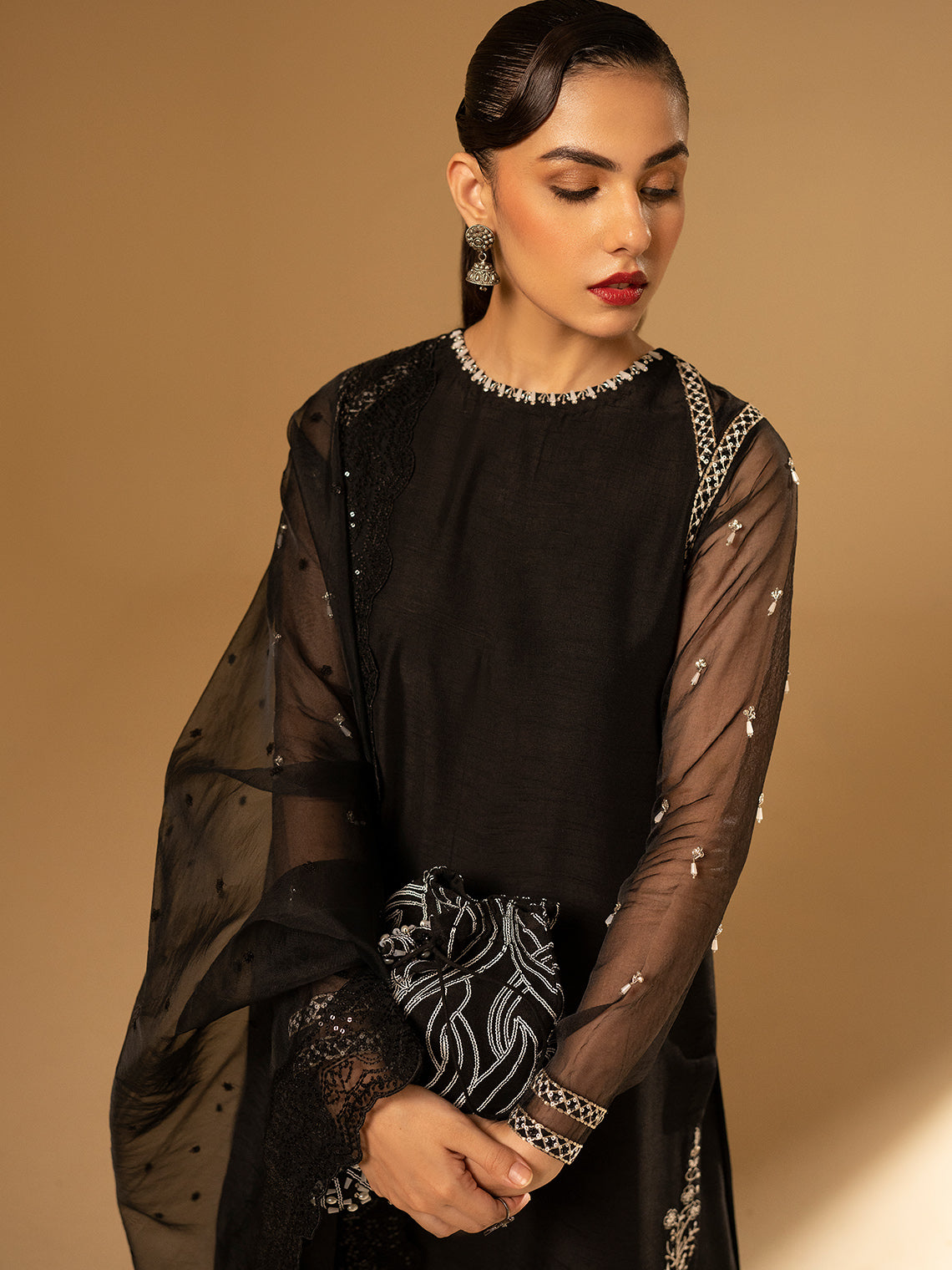 Fozia Khalid | Eid Edit 24 | Black Swan - Khanumjan  Pakistani Clothes and Designer Dresses in UK, USA 
