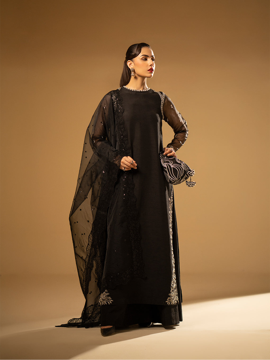 Fozia Khalid | Eid Edit 24 | Black Swan - Khanumjan  Pakistani Clothes and Designer Dresses in UK, USA 