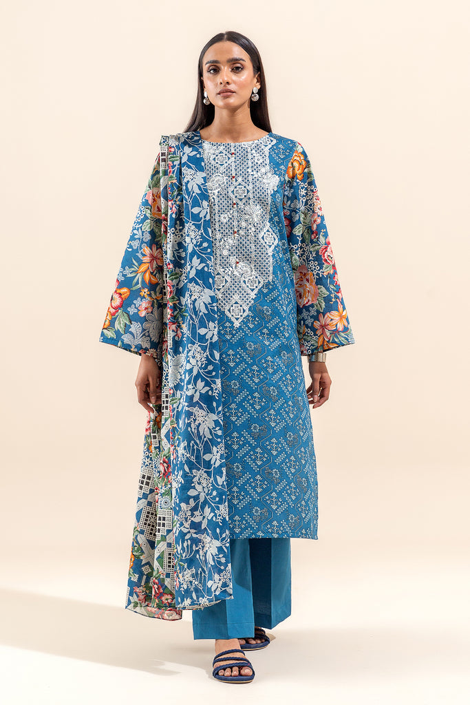 Beech Tree| Embroidered Lawn 24 | P-24 - Khanumjan  Pakistani Clothes and Designer Dresses in UK, USA 
