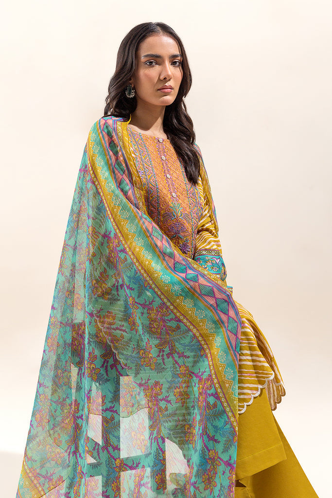 Beech Tree| Embroidered Lawn 24 | P-19 - Khanumjan  Pakistani Clothes and Designer Dresses in UK, USA 