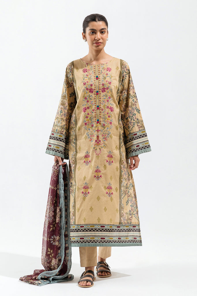 Beech Tree| Embroidered Lawn 24 | P-14 - Khanumjan  Pakistani Clothes and Designer Dresses in UK, USA 