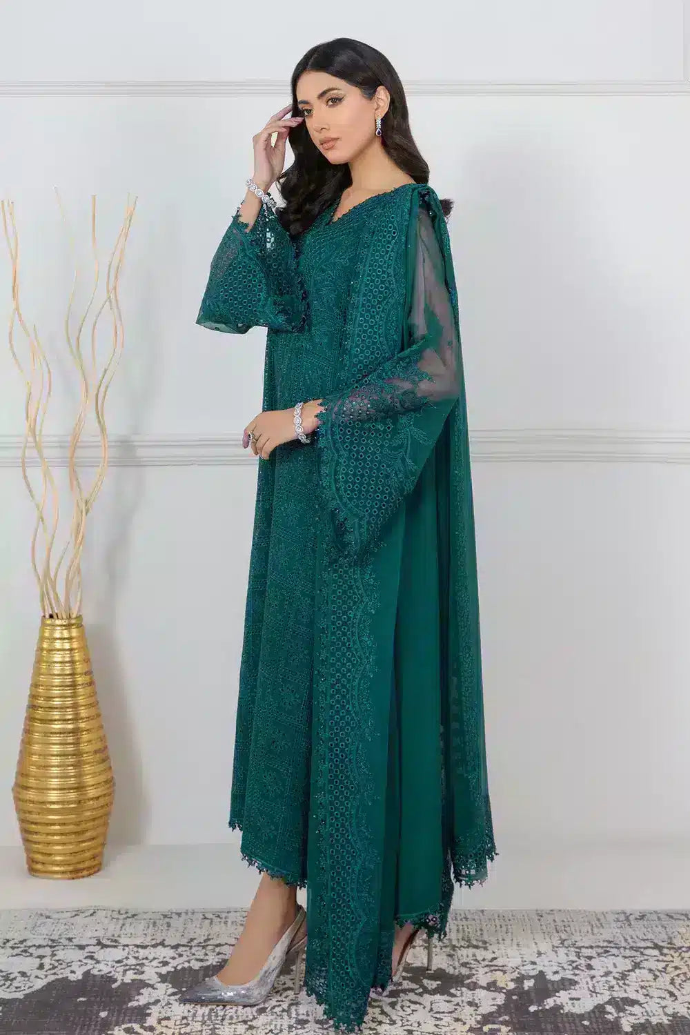 Baroque | Formals Collection | UF-338 - Khanumjan  Pakistani Clothes and Designer Dresses in UK, USA 