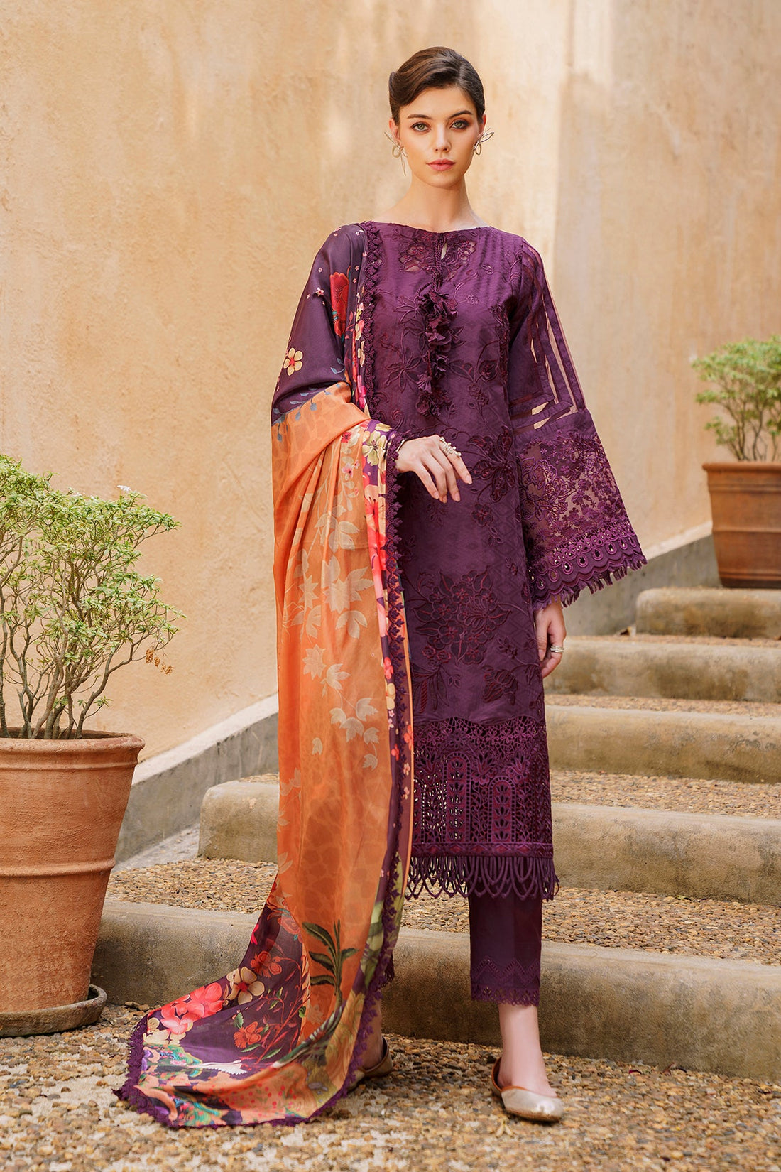 Baroque | Swiss Lawn 24 | SL12-D04 - Khanumjan  Pakistani Clothes and Designer Dresses in UK, USA 