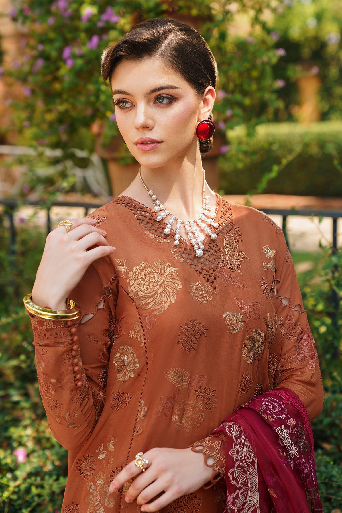 Baroque | Swiss Lawn 24 | SL12-D08 - Khanumjan  Pakistani Clothes and Designer Dresses in UK, USA 