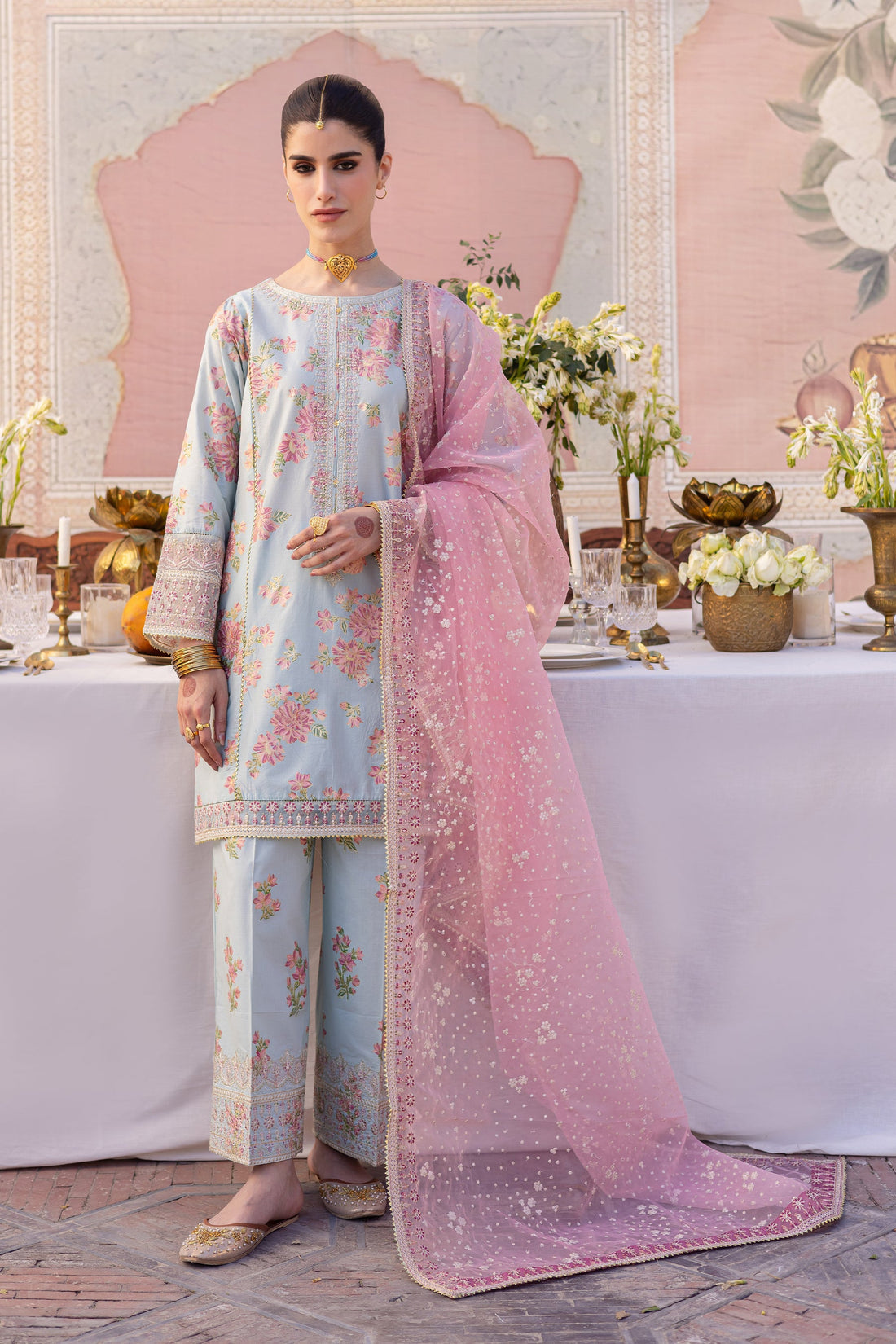 Batik | Chargbagh | Ocean Bloom