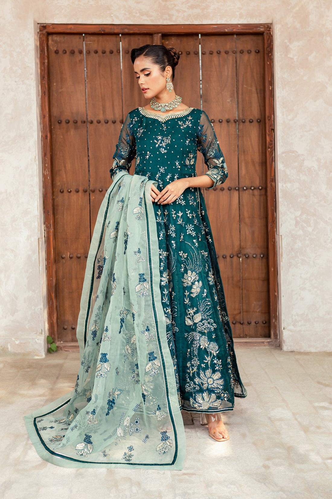 Batik | Desire Formal Dresses | Teal - Khanumjan  Pakistani Clothes and Designer Dresses in UK, USA 