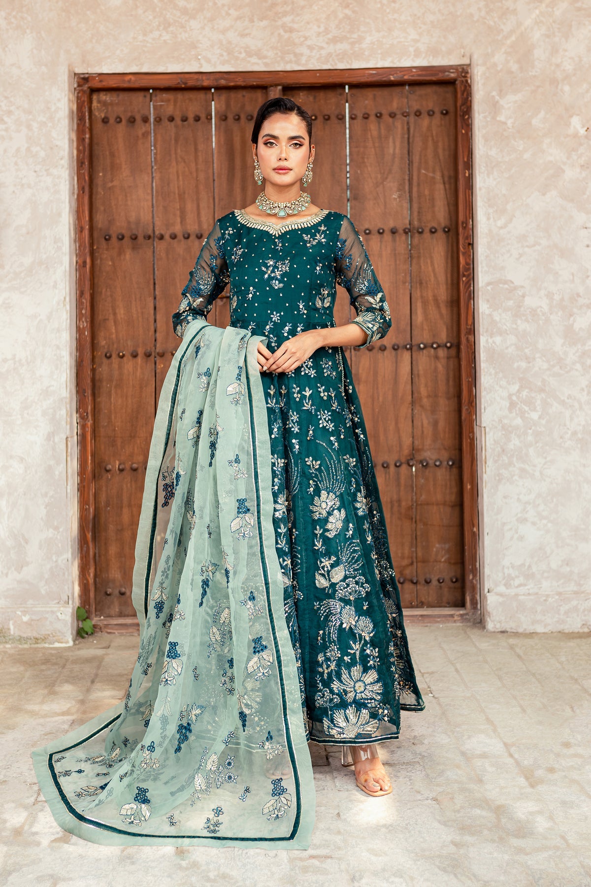 Batik | Desire Formal Dresses | Teal - Khanumjan  Pakistani Clothes and Designer Dresses in UK, USA 