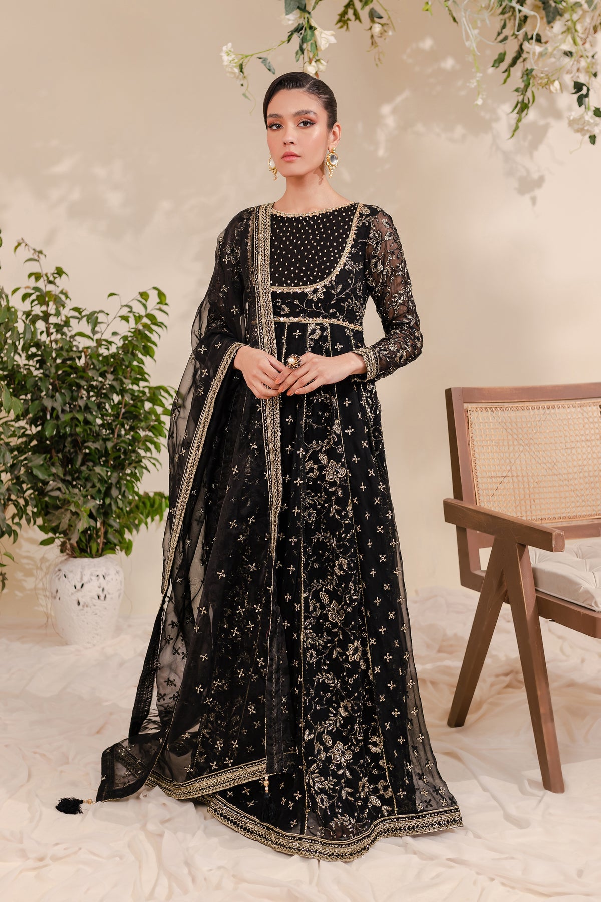 Batik | Desire Formal Dresses | Black Frock - Khanumjan  Pakistani Clothes and Designer Dresses in UK, USA 