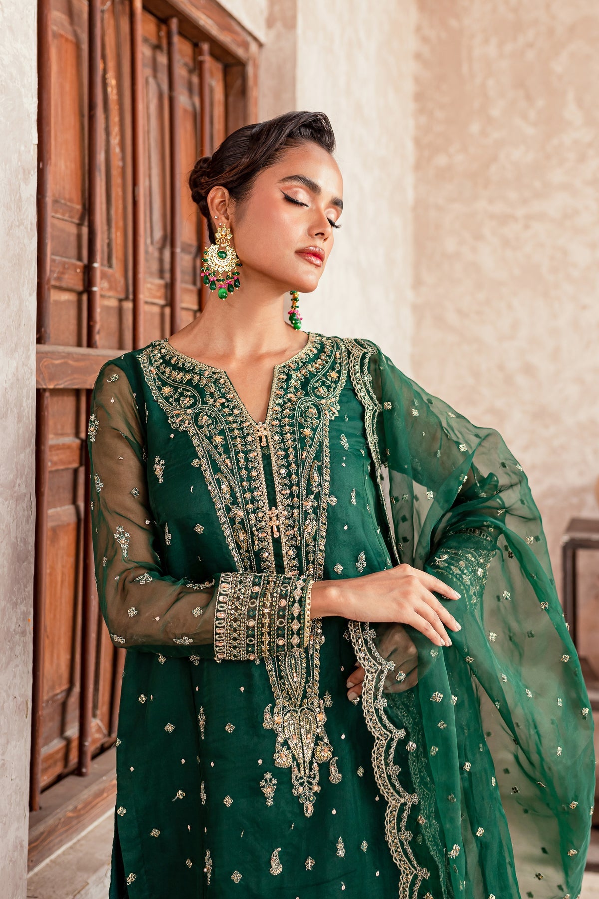 Batik | Desire Formal Dresses | Pine Green - Khanumjan  Pakistani Clothes and Designer Dresses in UK, USA 