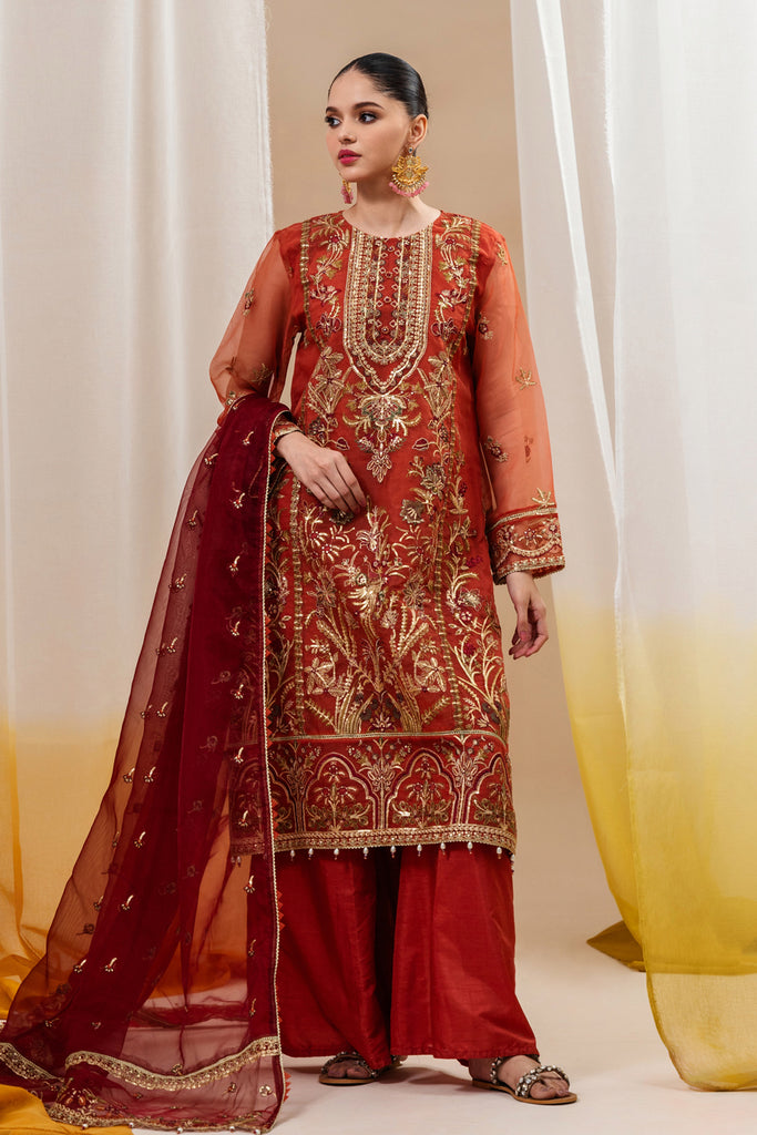 Beechtree | Luxe S’24 | TANGERINE ROUGE - Khanumjan  Pakistani Clothes and Designer Dresses in UK, USA 