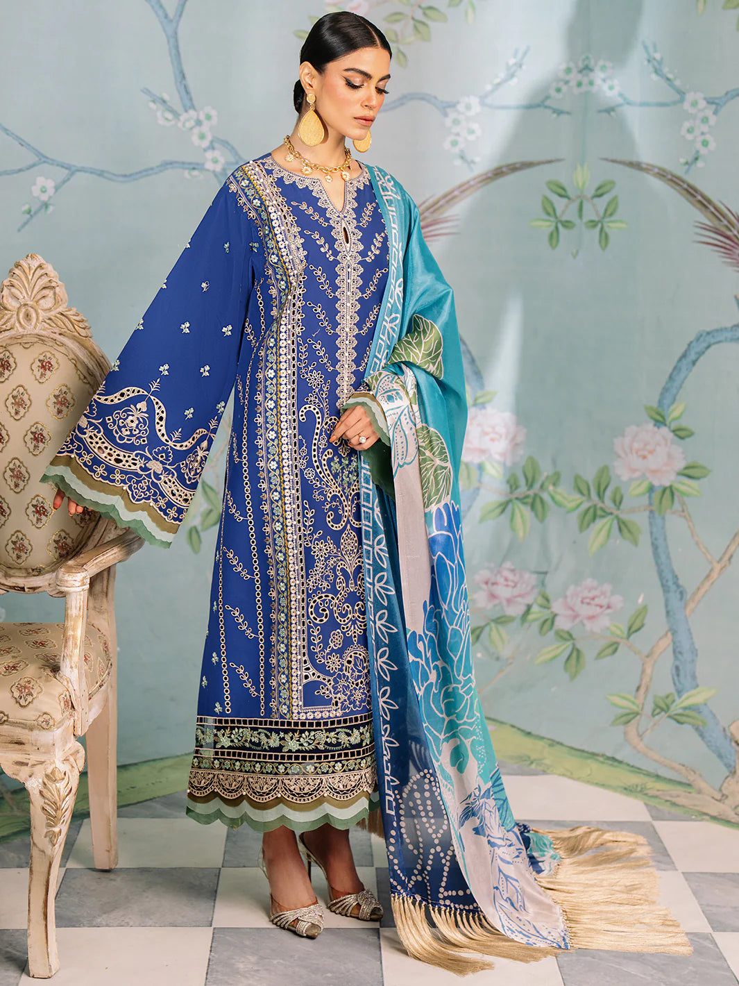 Bin Ilyas | La Hira Spring Summer 24 | 202-B - Khanumjan  Pakistani Clothes and Designer Dresses in UK, USA 