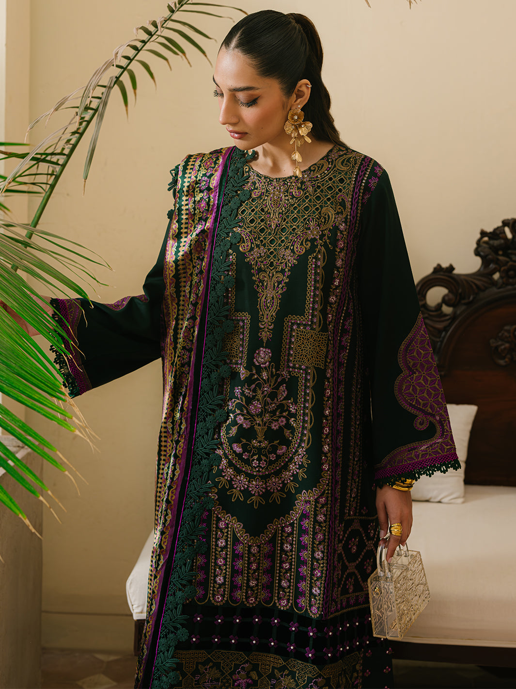 Bin Ilyas | Olivia Embroidered Winter 24 |  521 - A