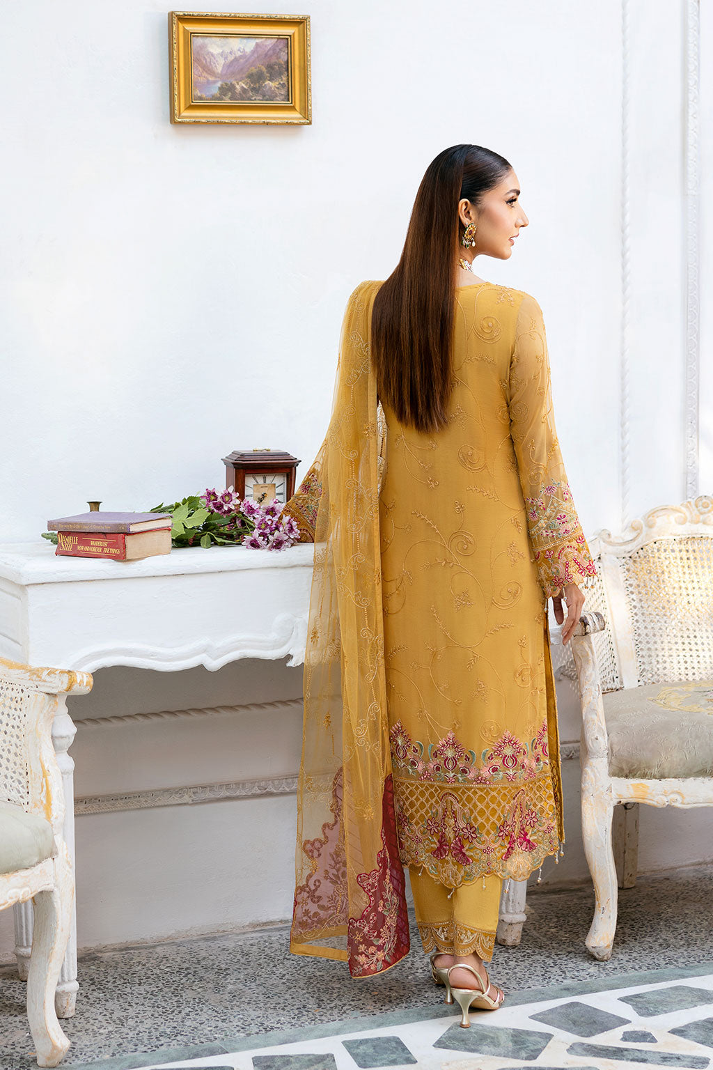 Ramsha | Chevron Chiffon Collection | A-1004