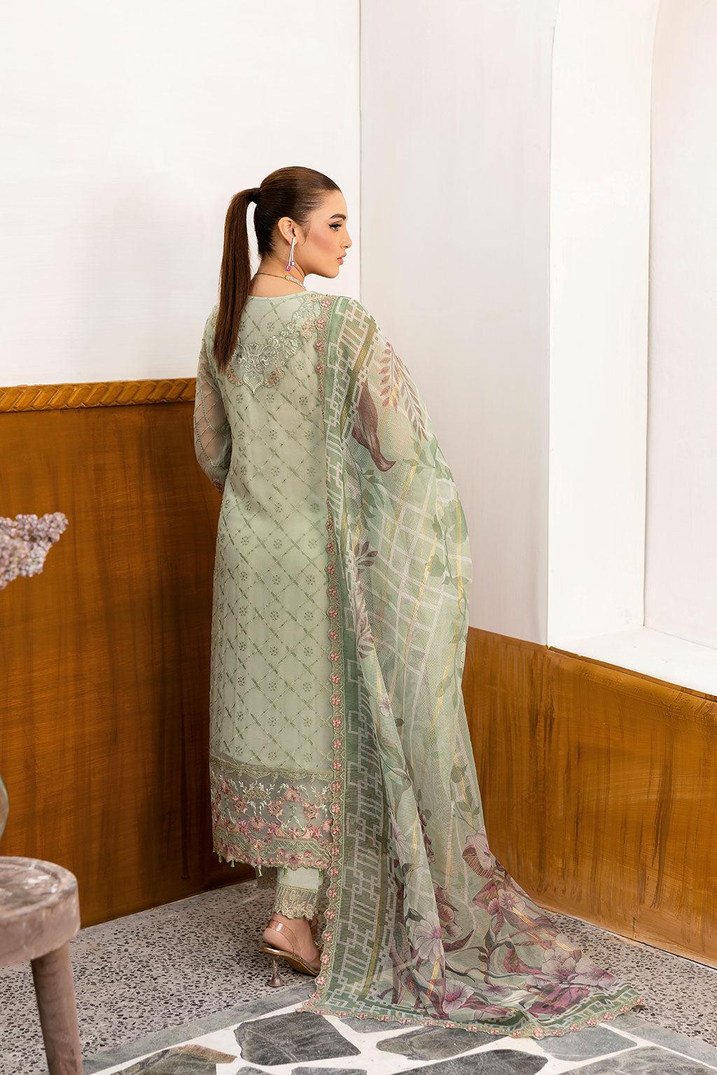 Ramsha | Chevron Chiffon Collection | A-1003