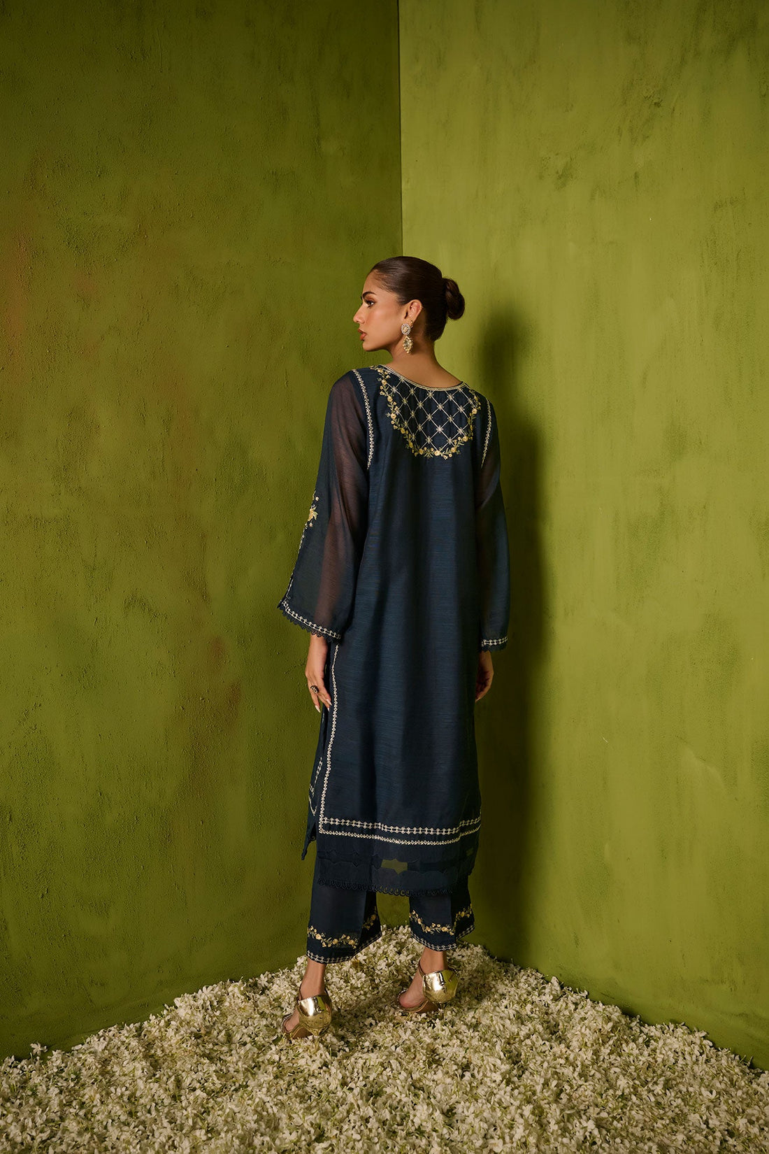 Dhanak | Festive Signature Pret | SS24DA-2422 NAVY BLUE