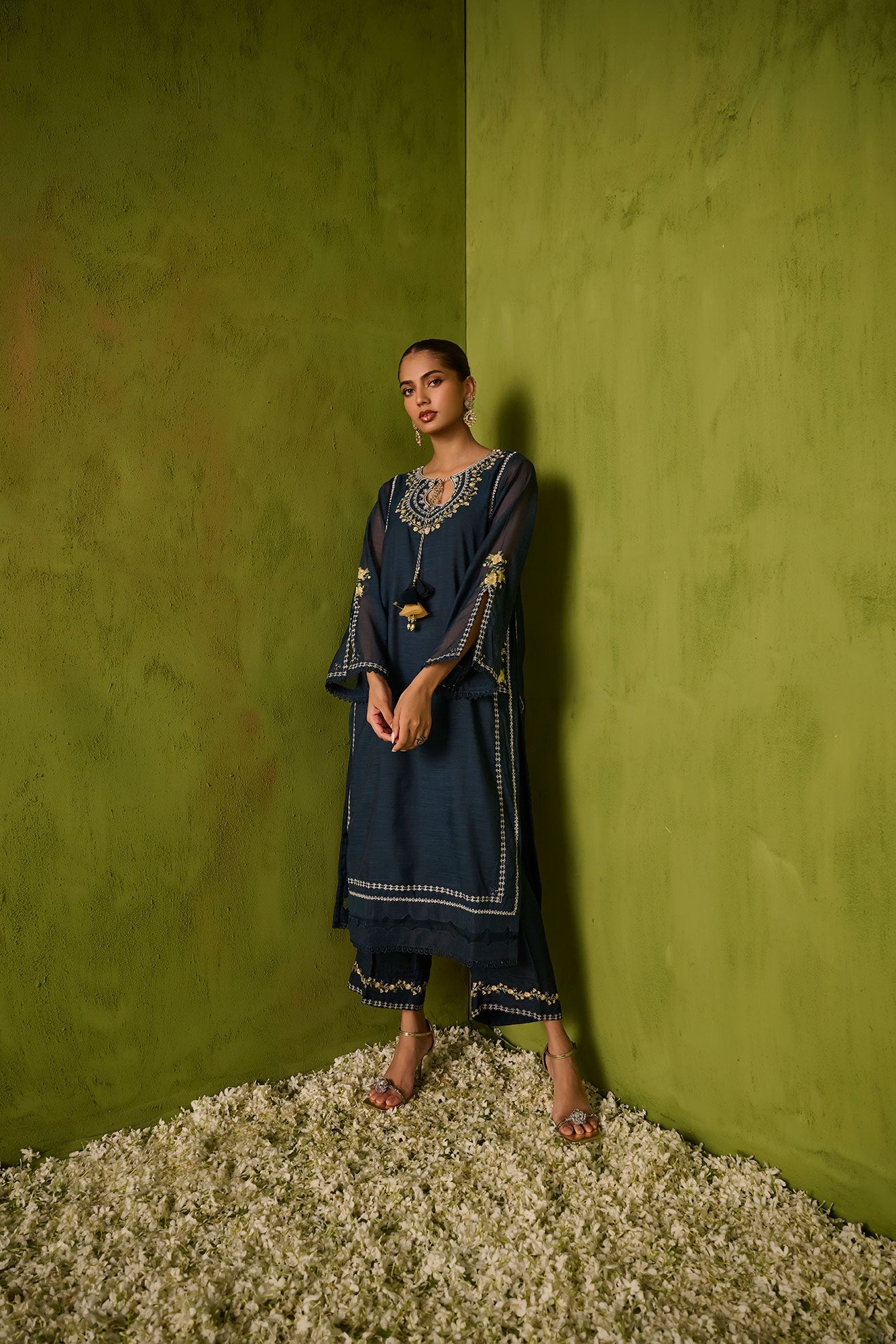 Dhanak | Festive Signature Pret | SS24DA-2422 NAVY BLUE