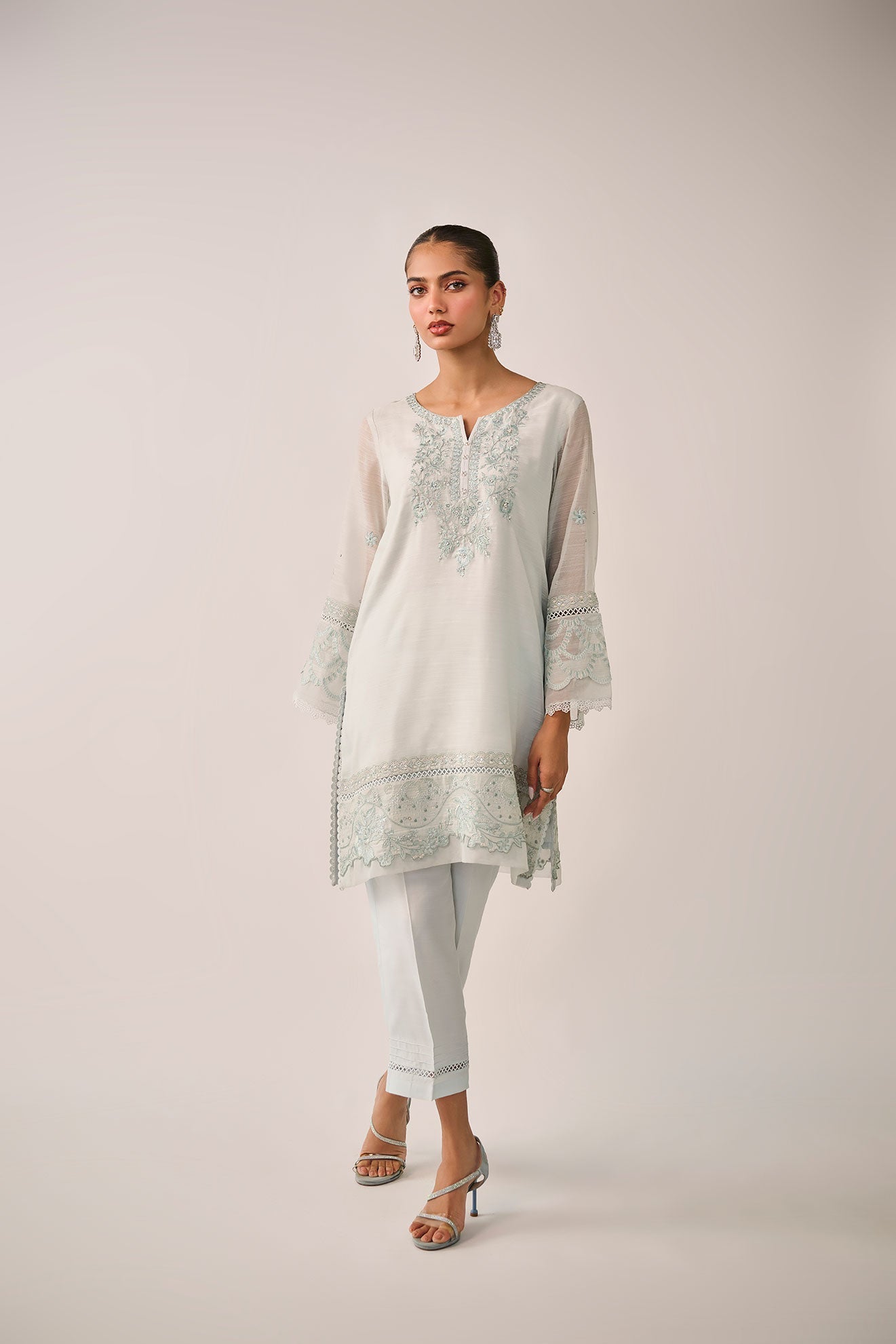 Dhanak | Festive Signature Pret | SS24DA-2481 SKY BLUE