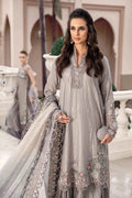 Maria B | Sateen Formals 23 | Grey CST-707 - Khanumjan  Pakistani Clothes and Designer Dresses in UK, USA 