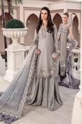 Maria B | Sateen Formals 23 | Grey CST-707 - Khanumjan  Pakistani Clothes and Designer Dresses in UK, USA 