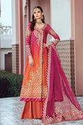 Maria B | Sateen Formals 23 | Fuchsia Pink CST-709 - Khanumjan  Pakistani Clothes and Designer Dresses in UK, USA 