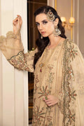 Maria B | Sateen Formals 23 | Beige CST-712 - Khanumjan  Pakistani Clothes and Designer Dresses in UK, USA 