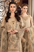 Maria B | Sateen Formals 23 | Beige CST-712 - Khanumjan  Pakistani Clothes and Designer Dresses in UK, USA 