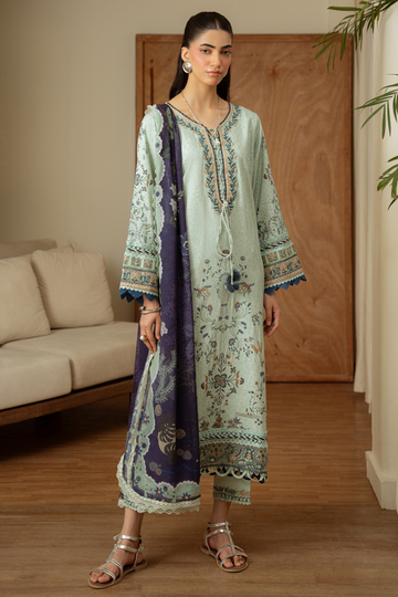 Aabyaan | Print Luxe Linen 26 | CELESTE (AK-09)