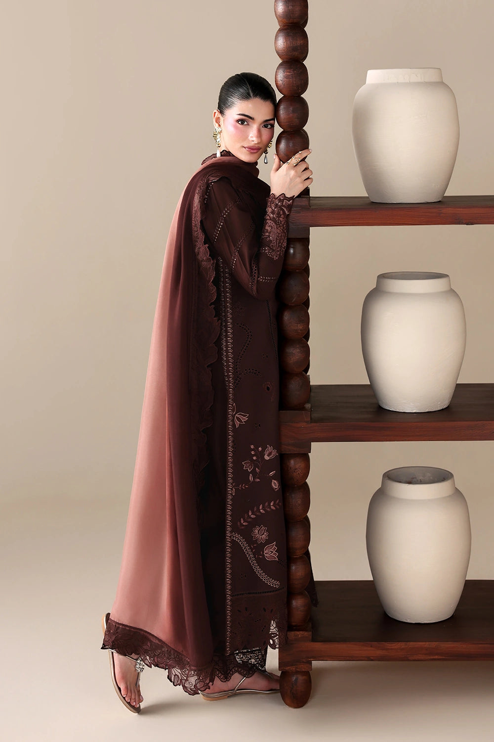 Azure | Luxury Lawn 26 | Cinnamon