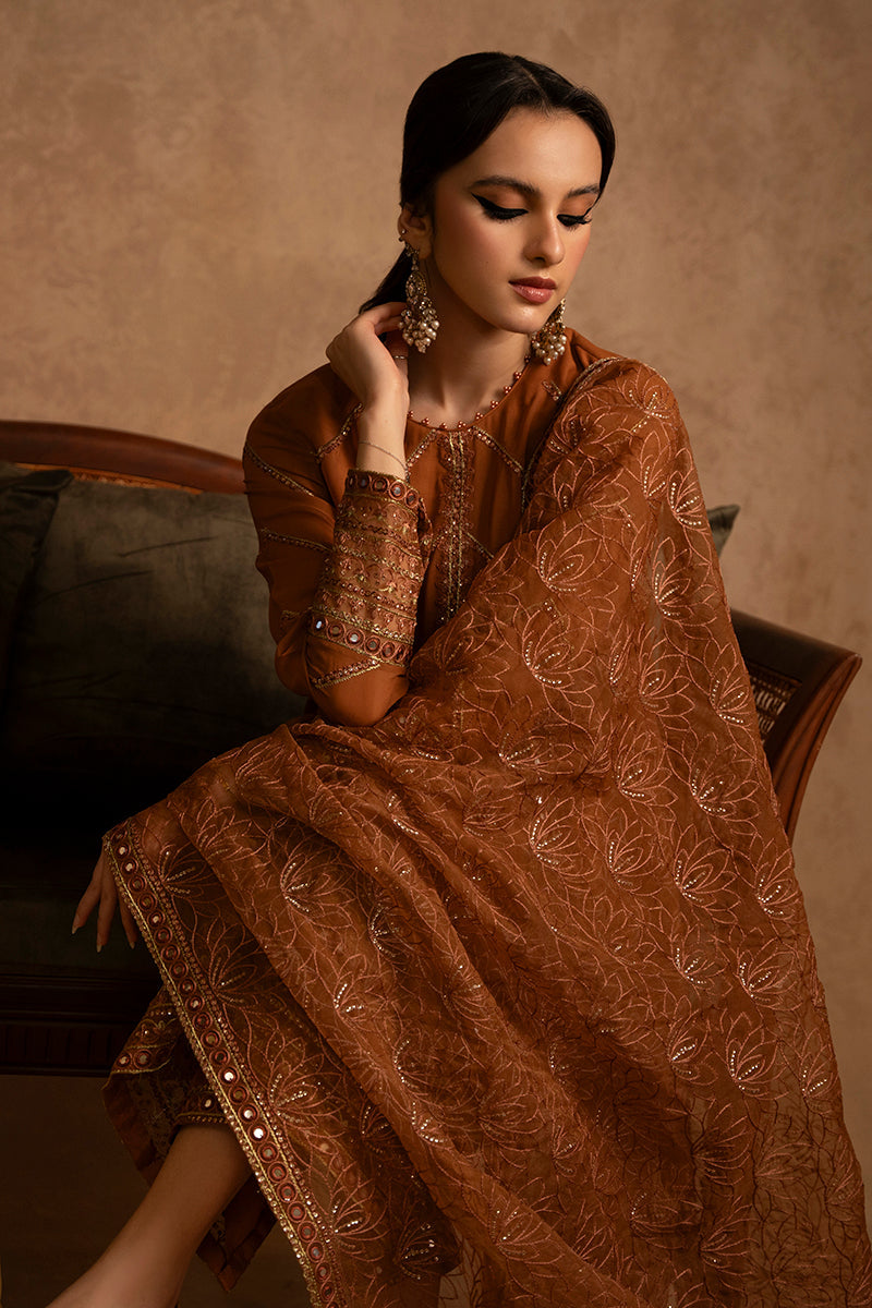 Cross Stitch | Eid Collection | AMBER GOLD - Khanumjan  Pakistani Clothes and Designer Dresses in UK, USA 