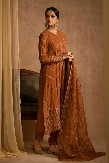 Cross Stitch | Eid Collection | AMBER GOLD - Khanumjan  Pakistani Clothes and Designer Dresses in UK, USA 