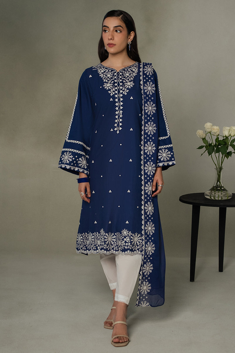 Cross Stitch | Eid Collection | MIDNIGHT BLUE - Khanumjan  Pakistani Clothes and Designer Dresses in UK, USA 