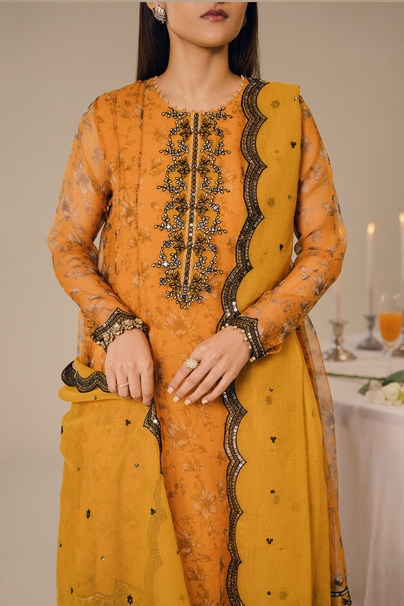 Cross Stitch | Eid Collection | HARVEST GOLD - Khanumjan  Pakistani Clothes and Designer Dresses in UK, USA 