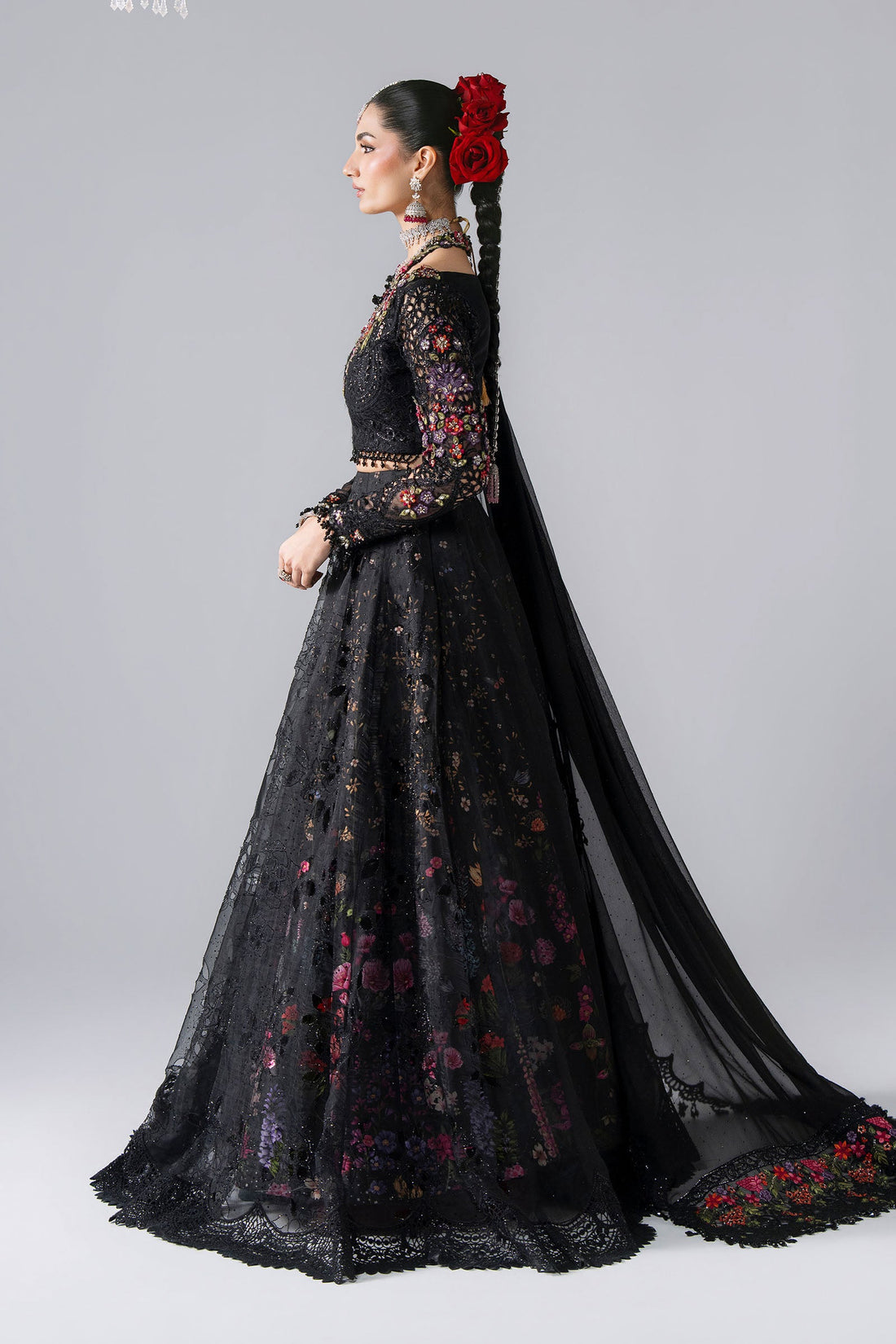 Maria B | Mbroidered Wedding Formals 26 | BD-3101-Obsidian Garden