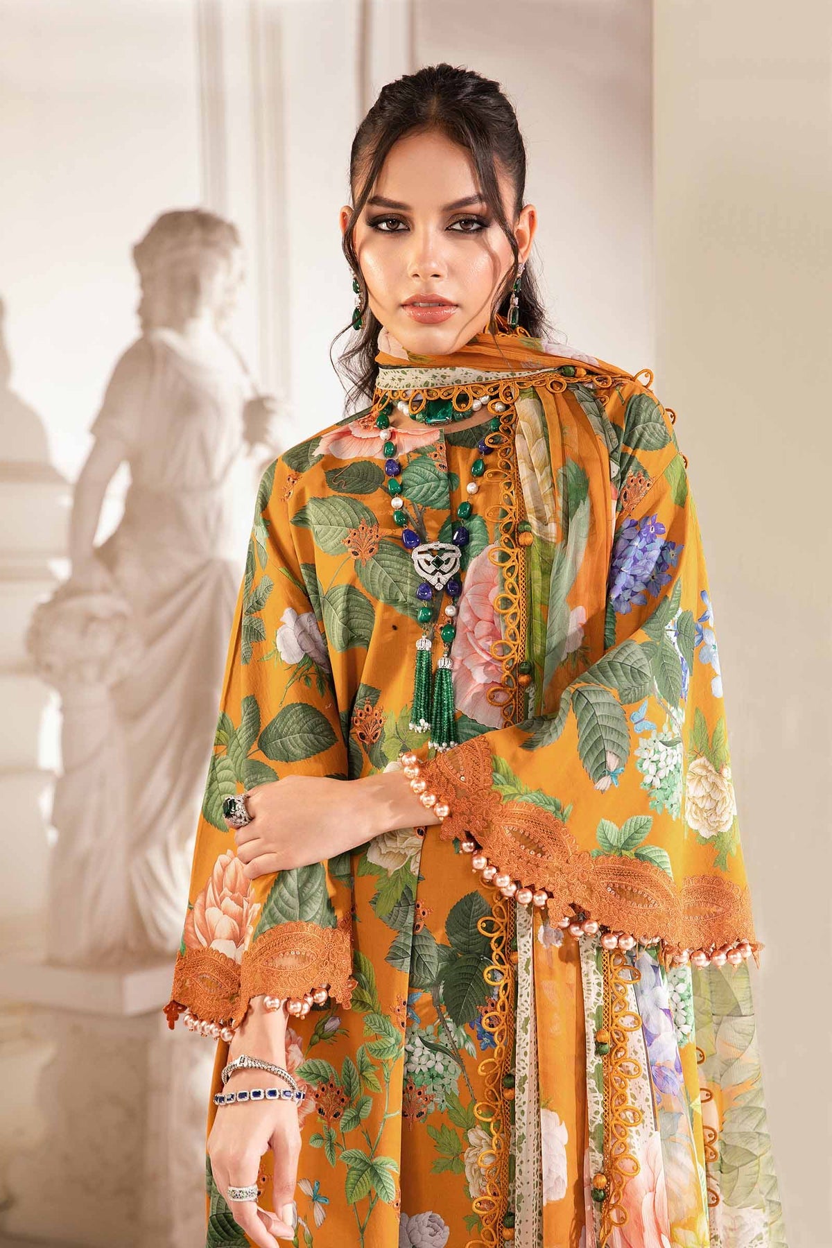 Maria.B | M Print Eid Edit | MPT-2210-B - Khanumjan  Pakistani Clothes and Designer Dresses in UK, USA 